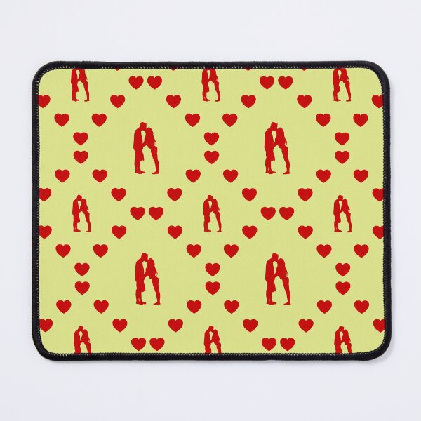 Item preview, Couple Kissing Seamless Heart Pattern Couple s'embrassant Modèle de cœur sans couture Couple Kissing Seamless Heart Pattern Coppia che si bacia Modello di cuore senza cuciture designed and sold by TheIconSmith.
