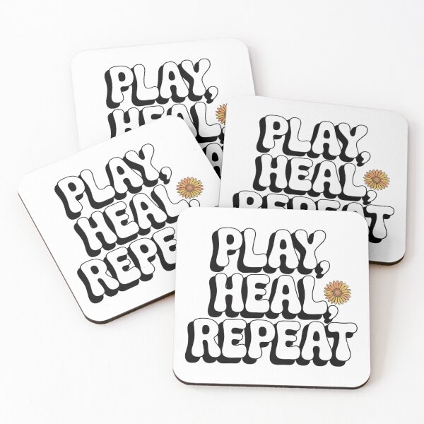 Item preview, Play Heal Repeat Pediatric Nurse Retro Text designed and sold by Giuggimade.