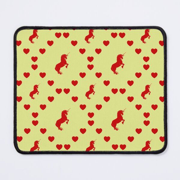 Item preview, Rearing Unicorn Seamless Heart Pattern Licorne se cabrant Modèle de cœur sans couture Rearing Unicorn Seamless Heart Pattern Unicorno in fase di allevamento Modello di cuore senza cuciture designed and sold by TheIconSmith.
