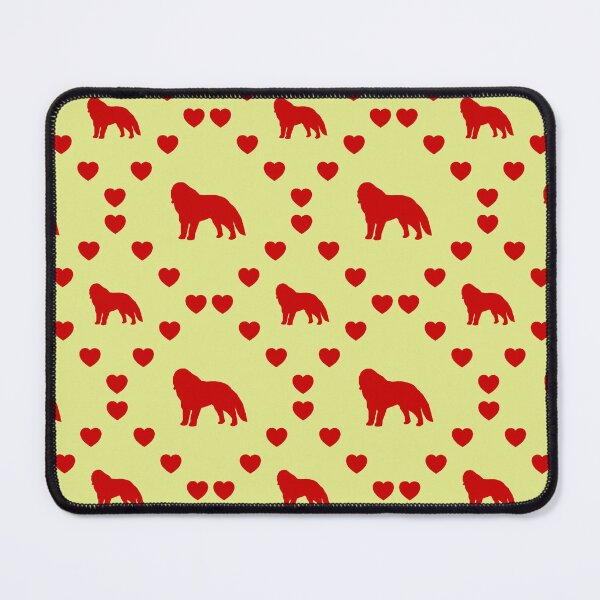 Item preview, Saint Bernard Nahtloses Herzmuster Saint Bernard Modèle de cœur sans couture Saint Bernard Seamless Heart Pattern San Bernardo Modello di cuore senza cuciture designed and sold by TheIconSmith.