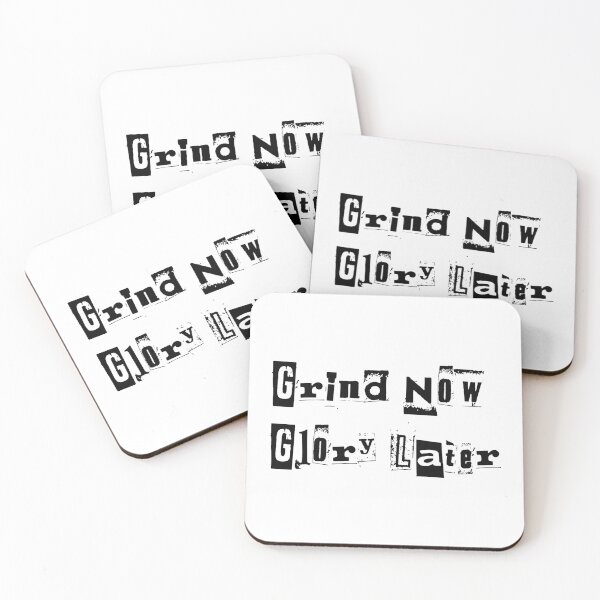 Item preview, Badass Gym Quotes to Fuel Your Workout | Grind Now Glory Later designed and sold by typoinspired.