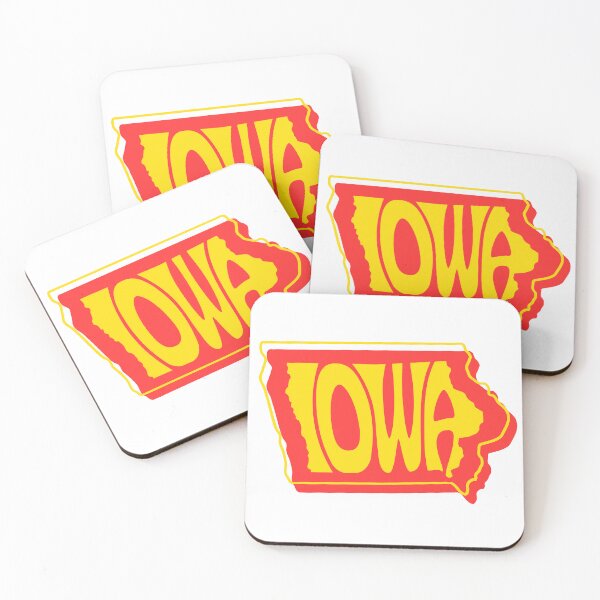 Item preview, Iowa Cardinal and Gold State Typography Art designed and sold by Elliott's Irish Exit.