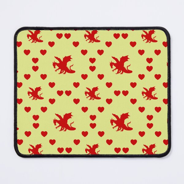 Item preview, Horned Dragon Nahtloses Herzmuster Horned Dragon Modèle de cœur sans couture Horned Dragon Seamless Heart Pattern Modello di cuore senza cuciture Horned Dragon designed and sold by TheIconSmith.