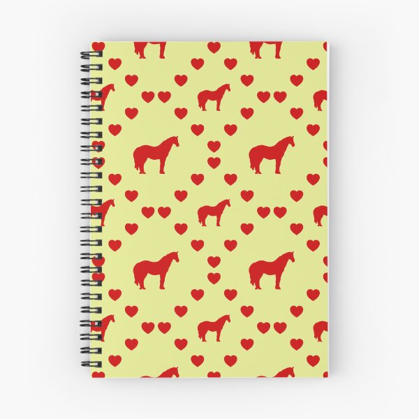 Item preview, Pferd Nahtloses Herzmuster Horse Modèle de cœur sans couture Horse Seamless Heart Pattern Modello di cuore senza cuciture Horse designed and sold by TheIconSmith.