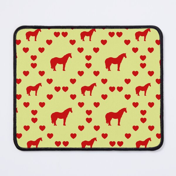Item preview, Pferd Nahtloses Herzmuster Horse Modèle de cœur sans couture Horse Seamless Heart Pattern Modello di cuore senza cuciture Horse designed and sold by TheIconSmith.