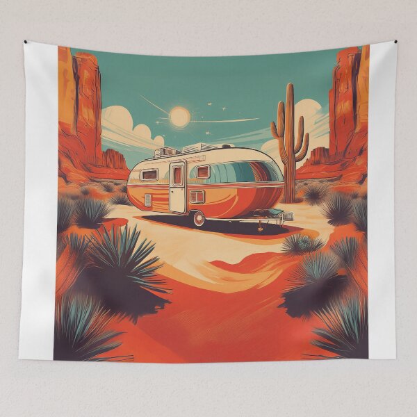 Item preview,  Orange caravan at sunset in the desert designed and sold by Design your dreams.