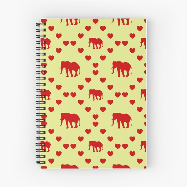 Item preview, Elefant Nahtloses Herzmuster Elephant Modèle de cœur sans couture Elephant Seamless Heart Pattern Modello di cuore senza cuciture Elephant designed and sold by TheIconSmith.