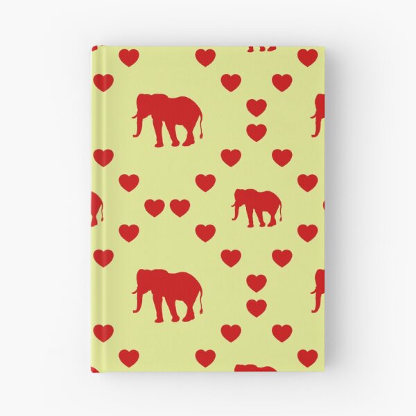 Item preview, Elefant Nahtloses Herzmuster Elephant Modèle de cœur sans couture Elephant Seamless Heart Pattern Modello di cuore senza cuciture Elephant designed and sold by TheIconSmith.