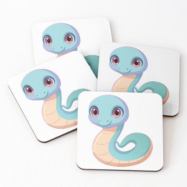 Item preview, Baby Blue Snake with Pink Eyes designed and sold by artSchip.