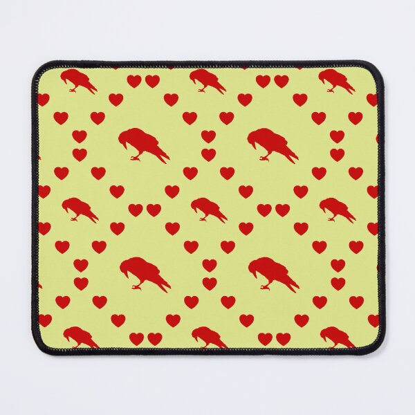 Item preview, Rabe Nahtloses Herzmuster Raven Modèle de cœur sans couture Raven Seamless Heart Pattern Modello di cuore senza cuciture Raven designed and sold by TheIconSmith.