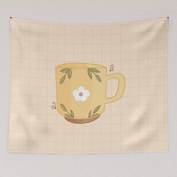 Item preview, Flower Tea Cup designed and sold by annaillustrate.