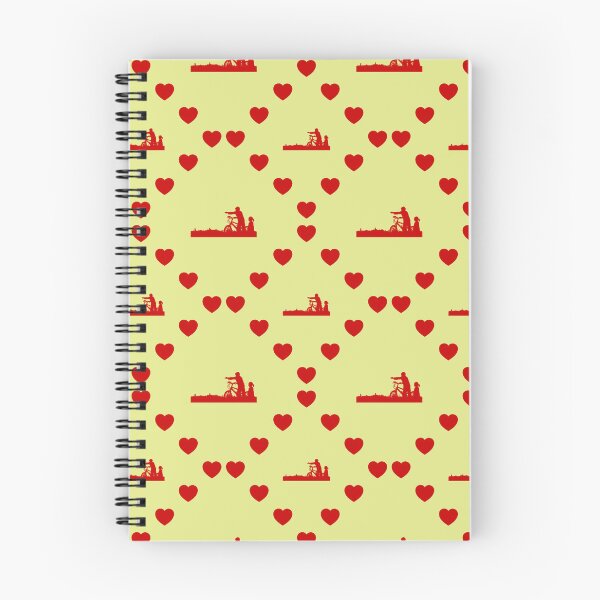 Item preview, Kids And Bike Seamless Heart Pattern Chat élégant Motif de cœur sans couture Kids And Bike Seamless Heart Pattern Bambini e bicicletta Pattern cuore senza cuciture designed and sold by TheIconSmith.