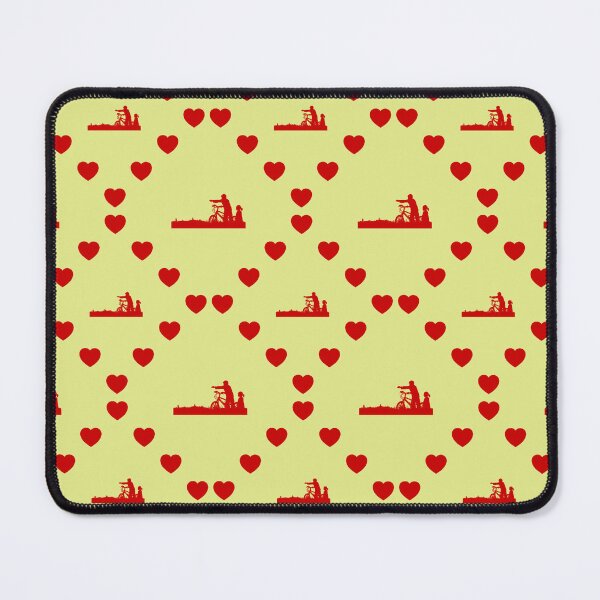 Item preview, Kids And Bike Seamless Heart Pattern Chat élégant Motif de cœur sans couture Kids And Bike Seamless Heart Pattern Bambini e bicicletta Pattern cuore senza cuciture designed and sold by TheIconSmith.