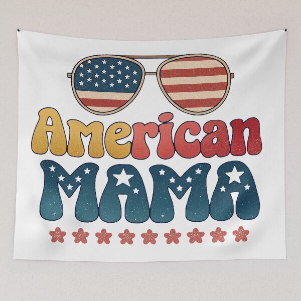 Item preview, patriotic american mama, mother designed and sold by deniz kaya.