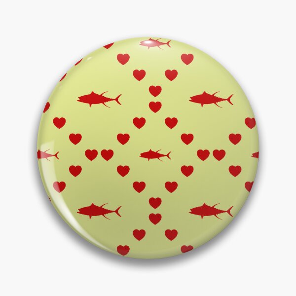 Item preview, Yellow Fin Tuna Seamless Heart Pattern Jockey sur cheval Motif de cœur sans couture Yellow Fin Tuna Seamless Heart Pattern Tonno pinna gialla Pattern cuore senza cuciture designed and sold by TheIconSmith.