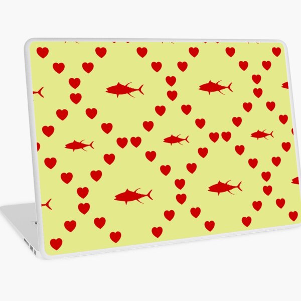 Item preview, Yellow Fin Tuna Seamless Heart Pattern Jockey sur cheval Motif de cœur sans couture Yellow Fin Tuna Seamless Heart Pattern Tonno pinna gialla Pattern cuore senza cuciture designed and sold by TheIconSmith.