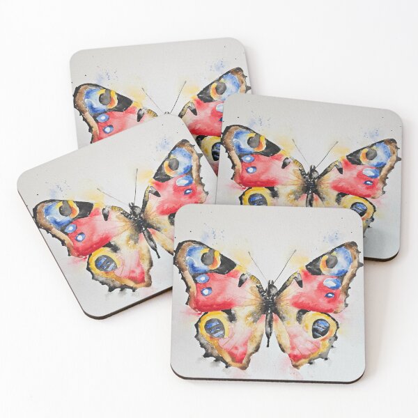 Item preview, Loose style watercolour painting of a Red Butterfly by Elle Smith Art designed and sold by Elle-Smith-Art.