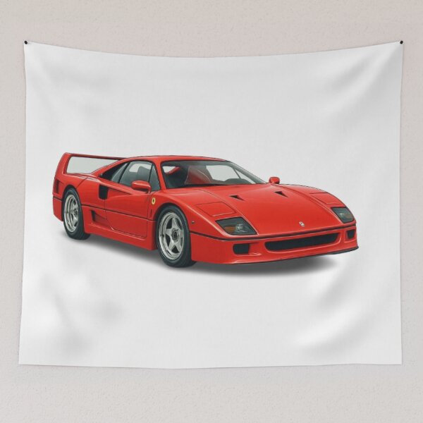 Item preview, Back in Rosso – Ferrari F40 designed and sold by Pit Stop Prints.