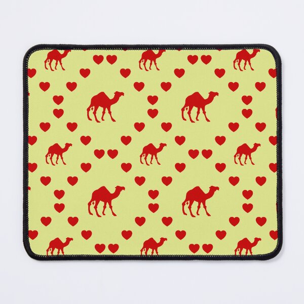 Item preview, Camel Seamless Heart Pattern Ange Motif de cœur sans couture Camel Seamless Heart Pattern Cammello Pattern cuore senza cuciture designed and sold by TheIconSmith.