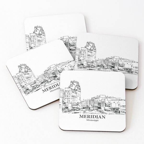 Artikelvorschau, Meridian - Mississippi entworfen und verkauft von Lakeric Cityscapes.