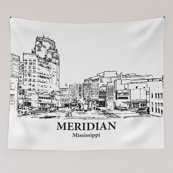 Item preview, Meridian - Mississippi designed and sold by Lakeric Cityscapes.