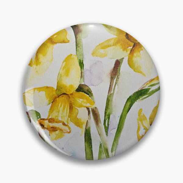 Item preview, Loose style watercolour floral painting of Daffodils b y Elle Smith Art designed and sold by Elle-Smith-Art.