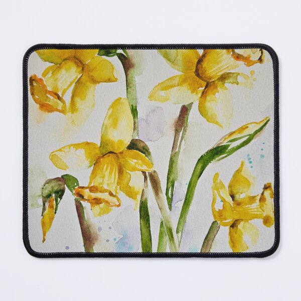 Item preview, Loose style watercolour floral painting of Daffodils b y Elle Smith Art designed and sold by Elle-Smith-Art.