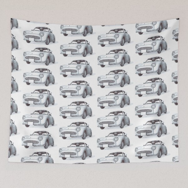 Item preview, Sarah Jane Smith Nissan Figaro Car Biro Drawing designed and sold by FanartAft.