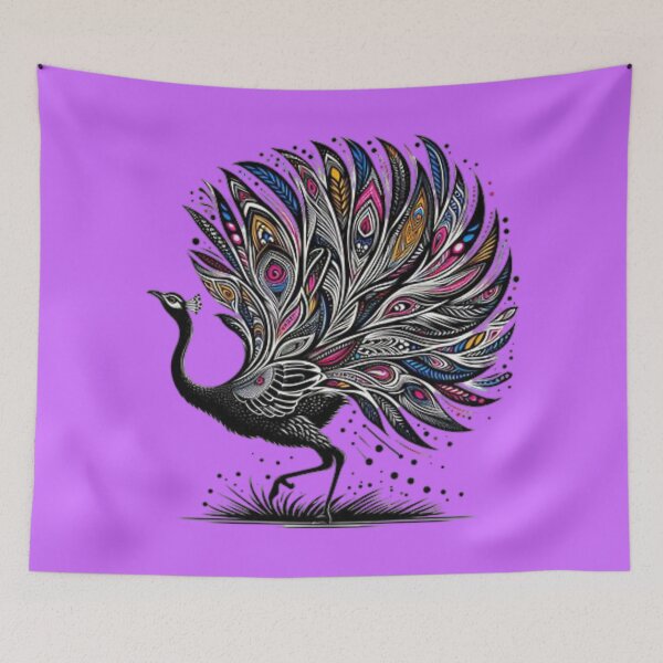 Item preview, The Proud Peacock, Tribal Art Style  designed and sold by Shs-Kenya.