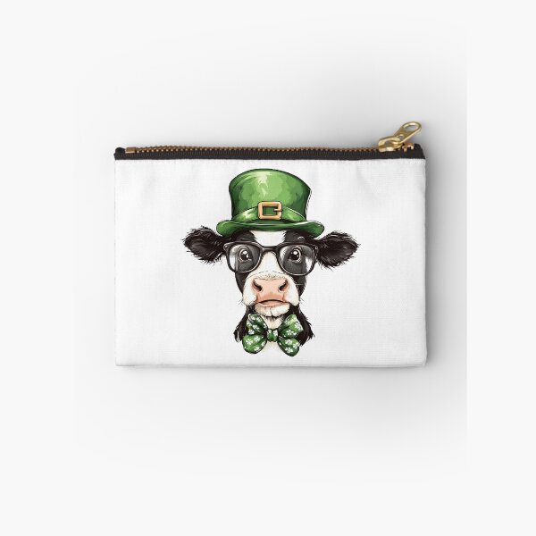 Item preview, St. Patrick’s Day Dairy Cow Character with Bow Tie and Hat designed and sold by Mariana Shymkovych.