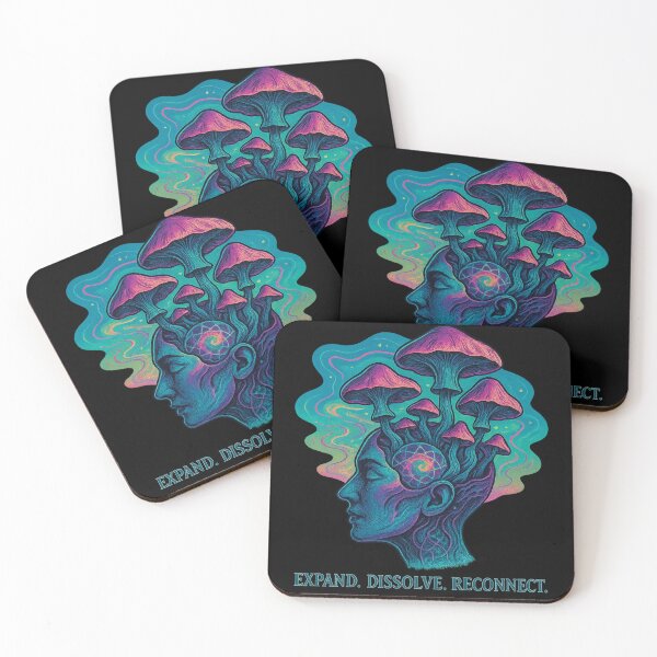Item preview, Expand. Dissolve. Reconnect – Psychedelic Mushroom Trip designed and sold by The Midnight Fiber.