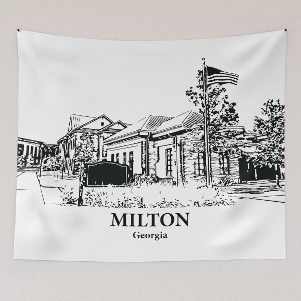 Item preview, Milton - Georgia designed and sold by Lakeric Cityscapes.