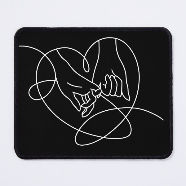 Item preview, Pinky Promise Heart – Minimalist Line Art Drawing - White designed and sold by YellowStuff.