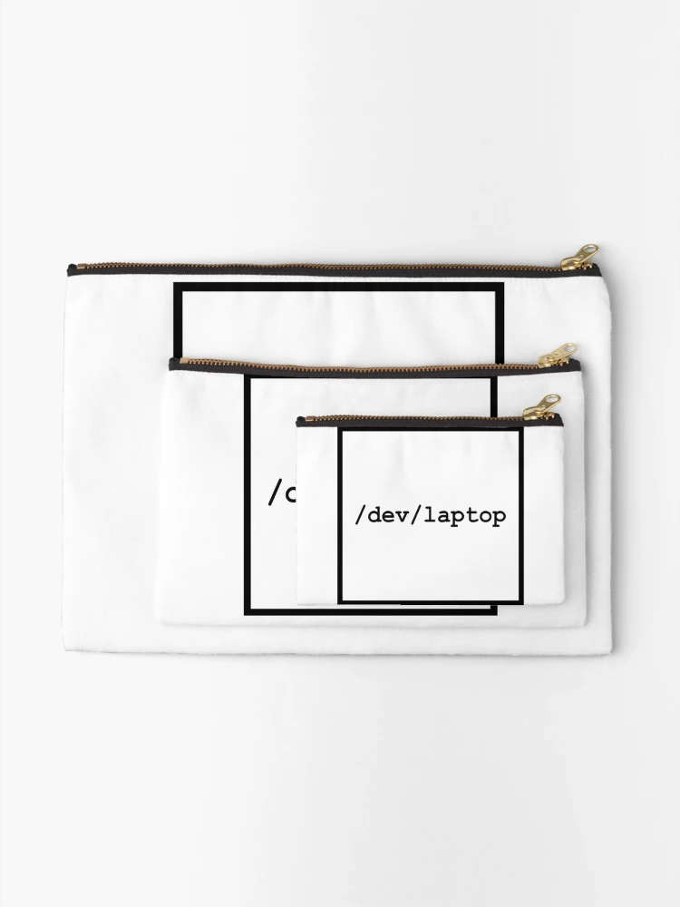 Thumbnail 2 of 4, Zipper Pouch, Linux nerd /dev/ items designed and sold by Hyper Val.