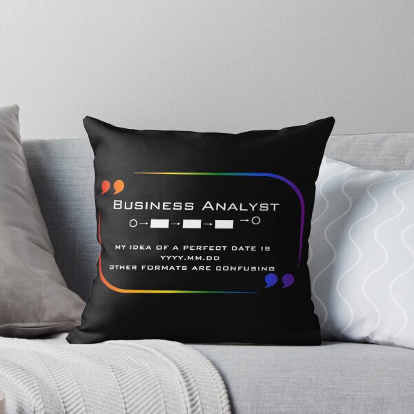Item preview, Business Analyst, LGBTQ Classic Pride Flag graphic, Analyst, nerdy, cool, college, school, format, LGBTQ Speech Bubble designed and sold by PrideBeProud.