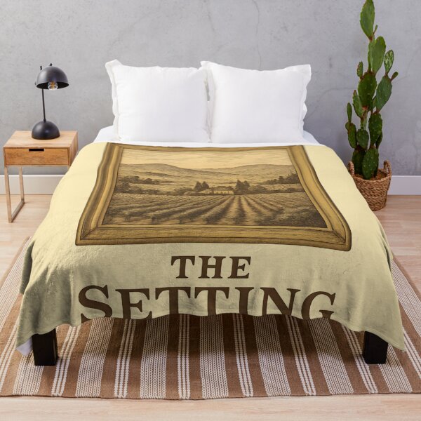 Item preview, The Setting Wine Pairing Art | Vintage Napa Valley Vineyard Scene | Elegant Wine Decor designed and sold by WAUZ.