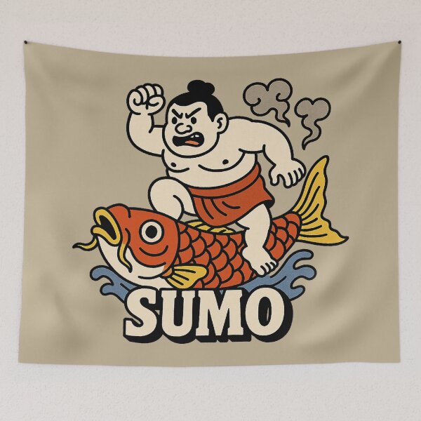 Item preview, Fantasy Sumo Rider on Lucky Fish designed and sold by zzz888.