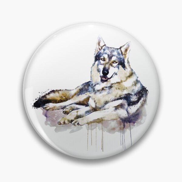Item preview, Happy Wolf Watercolor designed and sold by caracatita75.
