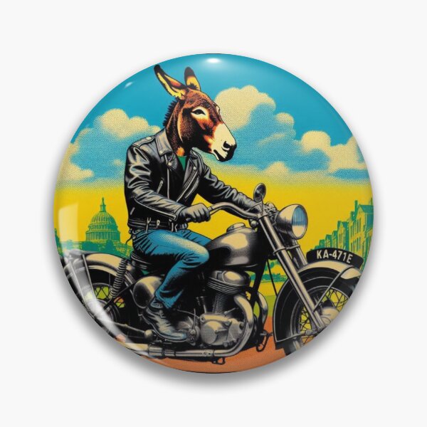 Item preview, cute donkey and old motorcycle designed and sold by Dogandesighn.