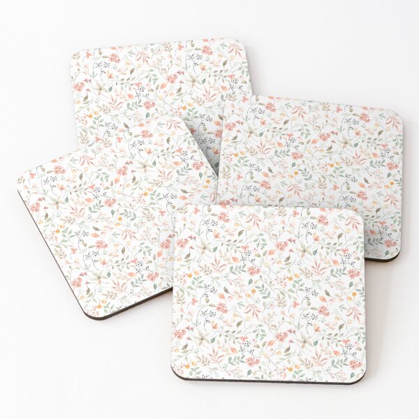 Item preview, Minimalist Floral Pattern – Soft Pastels designed and sold by Meemaart.