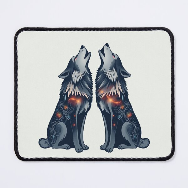 Item preview, Twin Wolves of the Cosmos designed and sold by StellarSnap.