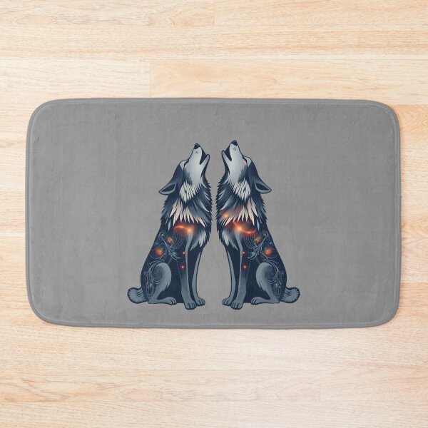 Item preview, Twin Wolves of the Cosmos designed and sold by StellarSnap.