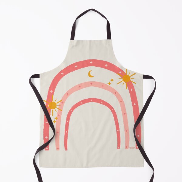 Item preview, Rainbow with stars - pink orange designed and sold by Vaekra.