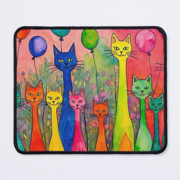Item preview, Cats at a Party designed and sold by M-Y-A-R-T-.