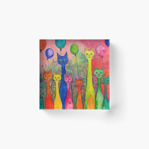 Item preview, Gatos en una fiesta designed and sold by m-y-A-I-A-R-T-.