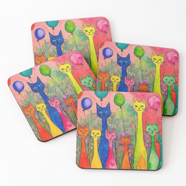 Item preview, Cats at a Party designed and sold by m-y-A-I-A-R-T-.