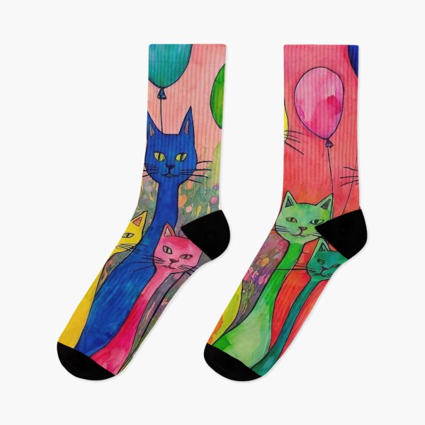 Item preview, Cats at a Party designed and sold by M-Y-A-R-T-.