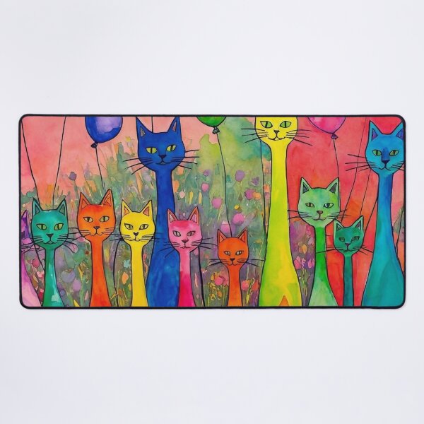 Item preview, Cats at a Party designed and sold by m-y-A-I-A-R-T-.