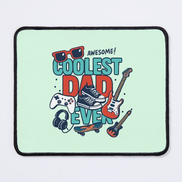 Item preview, Coolest Dad Ever – Awesome Gamer, Music, and Skateboard Dad Design designed and sold by Sepinik.