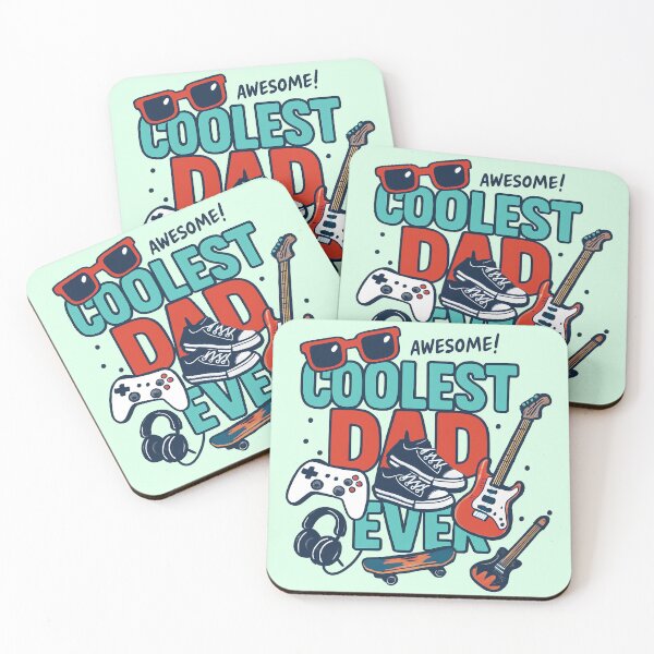 Item preview, Coolest Dad Ever – Awesome Gamer, Music, and Skateboard Dad Design designed and sold by Sepinik.